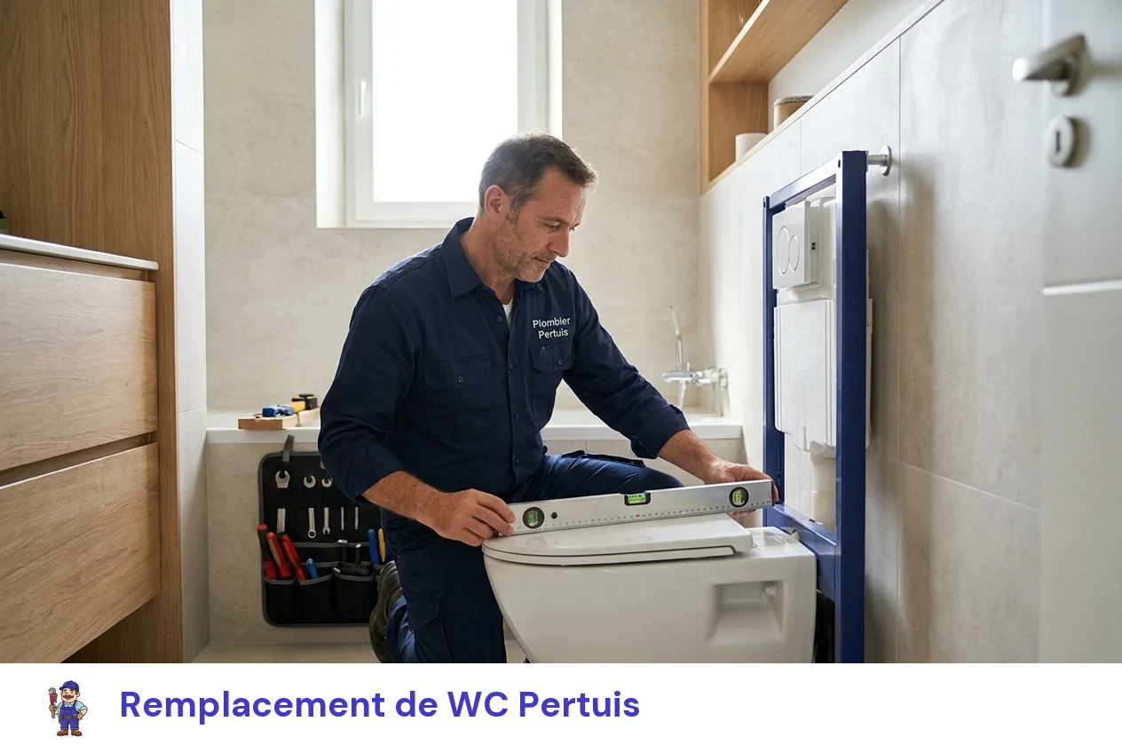 Remplacement de WC à Pertuis